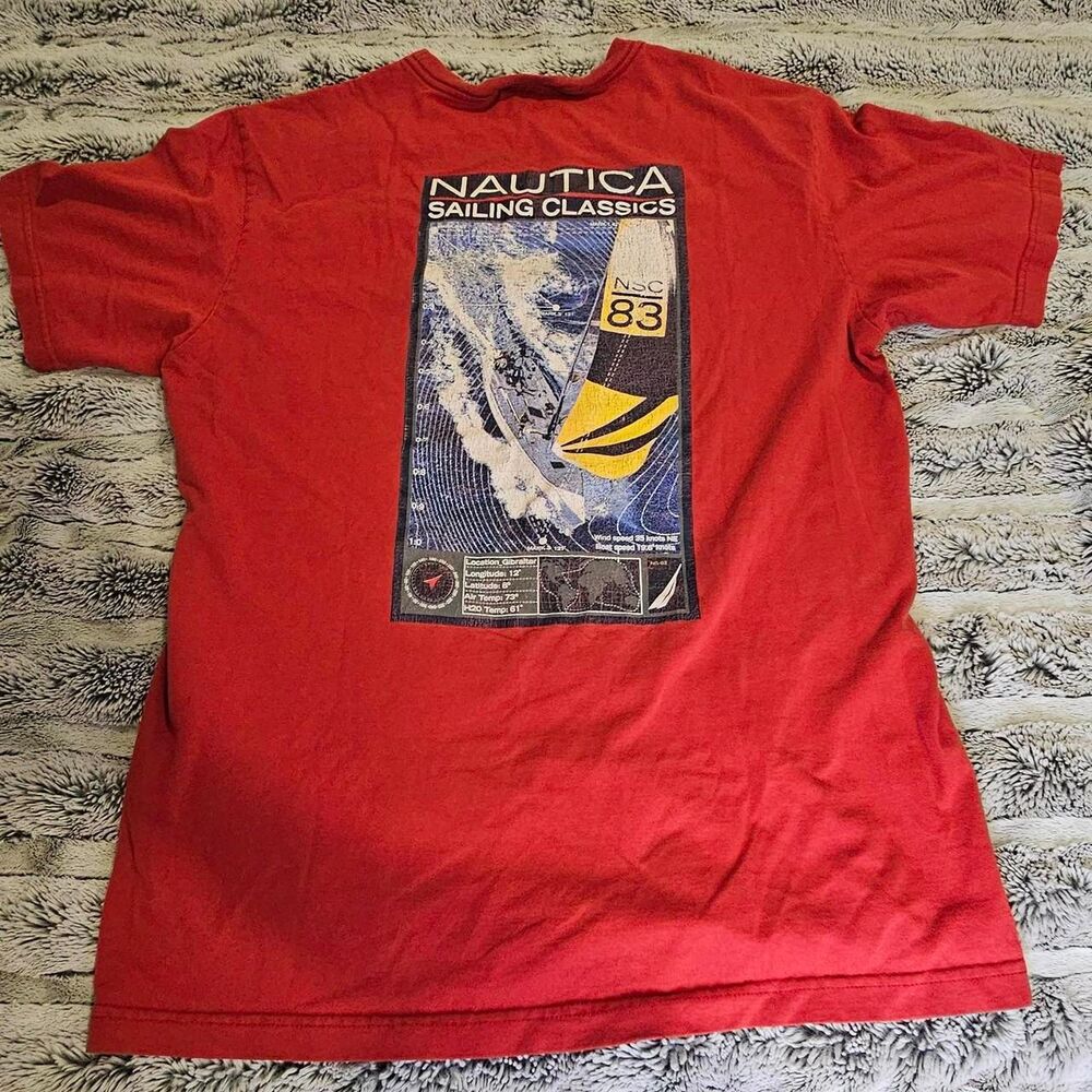 Nautica Men's Red T-shirt